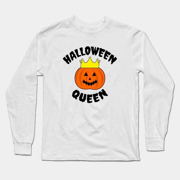 Halloween Queen Long Sleeve T-Shirt by LunaMay